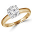Round Cut Diamond Solitaire 4-Prong Engagement Ring in Yellow Gold - #1504L-Y