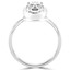 Oval Cut Diamond Solitaire 4-Prong Engagement Ring in White Gold - #HR10063-W