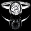 Oval Cut Diamond Solitaire 4-Prong Engagement Ring in White Gold - #HR10063-W