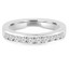 Round Cut Diamond Semi-Eternity Channel-Set Wedding Band Ring in White Gold - #HR4508-W