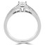 Princess Cut Diamond Multi-Stone Engagement Ring with Princess Cut Diamond Channel-Set Accents in White Gold - #HR4528-W