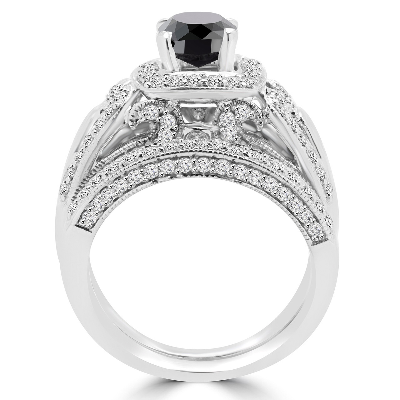 Black Diamond Bridal Sets Bijoux Majesty