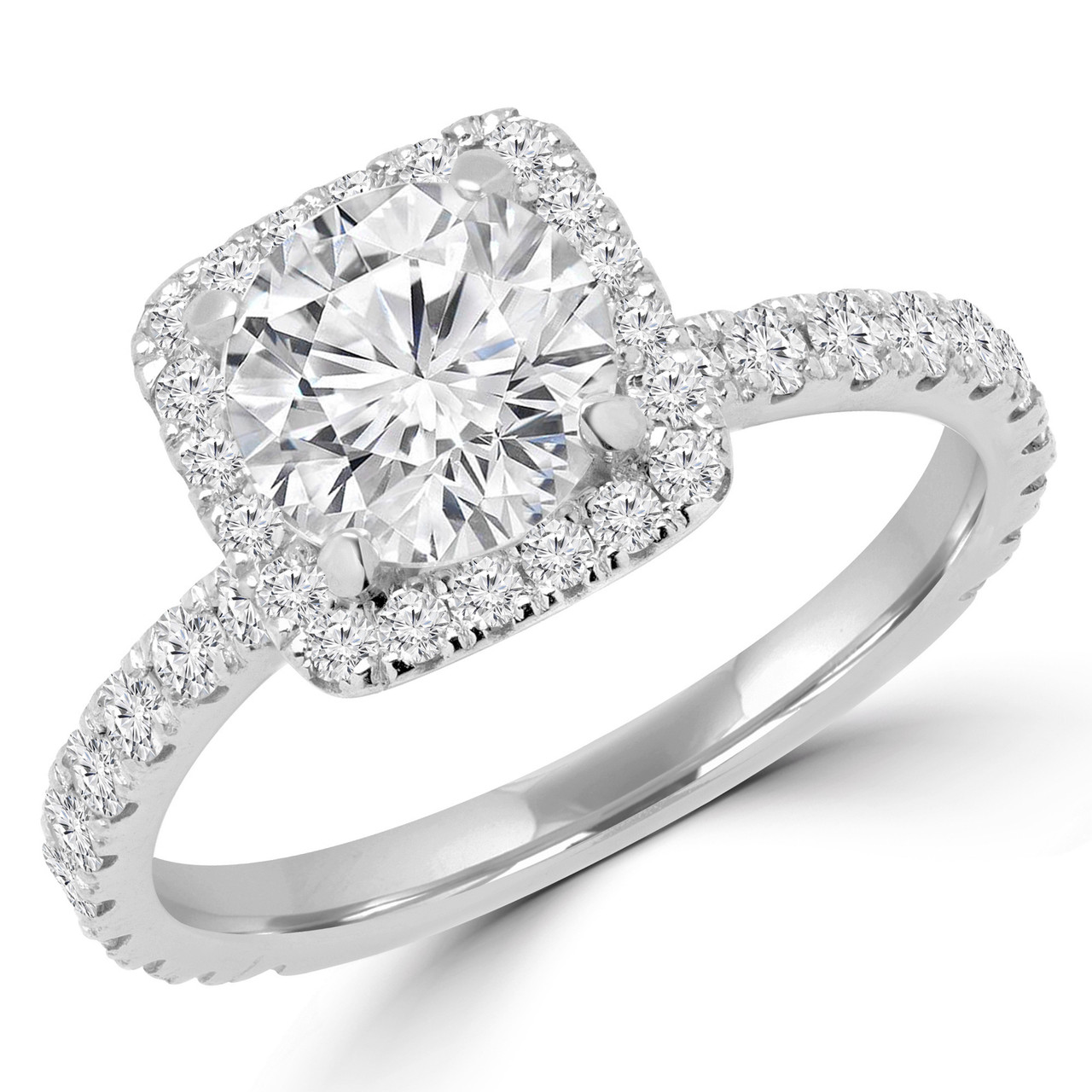 Buy Fana Shared Round Cut Diamond Engagement Ring - Ben Garelick