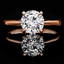 Round Cut Diamond Solitaire Engagement Ring in Rose Gold - #CALISTA-R