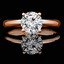 Round Cut Diamond Solitaire 4-Prong Engagement Ring in Rose Gold - #BONNIE-R