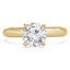 Round Cut Diamond Solitaire 4-Prong Engagement Ring in Yellow Gold - #BONNIE-Y