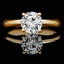 Round Cut Diamond Solitaire 4-Prong Engagement Ring in Yellow Gold - #BONNIE-Y