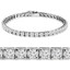 Round Cut Diamond Multi-Stone 4-Prong Tennis Bracelet in White Gold - #RB-3422-W