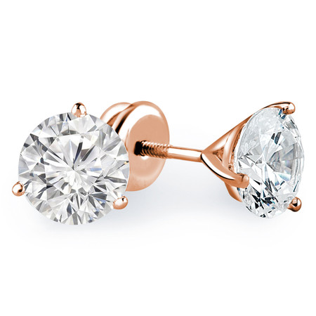 Diamond Martini Stud Earrings | Bijoux Majesty