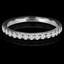 Round Cut Diamond Semi-Eternity Wedding Band Ring in White Gold - #ELIAS-BAND-W