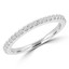 Round Cut Diamond Multi-Stone Semi-Eternity Wedding Band Ring in White Gold - #JENNA-B-W
