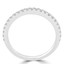 Round Cut Diamond Multi-Stone Semi-Eternity Wedding Band Ring in White Gold - #JENNA-B-W