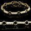Round Cut Diamond 4-Prong Fashion Tennis Bracelet in Yellow Gold - #B1280-Y