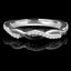 Round Cut Diamond Multi-Stone Twisted Semi-Eternity Wedding Band Ring in White Gold - CLAUDIA-B-W