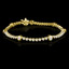 Round Cut Diamond Bezel-Set Tennis Bracelet in Yellow Gold - #B2118-Y