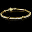 Round Cut Diamond 4-Prong 3-Row Tennis Bracelet in Yellow Gold - #B2260-Y