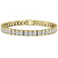 Radiant Cut Diamond Bar Set Tennis Bracelet in Yellow Gold - #B-619-Y