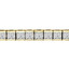 Radiant Cut Diamond Bar Set Tennis Bracelet in Yellow Gold - #B-619-Y