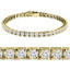 Round Cut Diamond Multi-Stone 4-Prong Tennis Bracelet in Yellow Gold - #RB-3422-Y