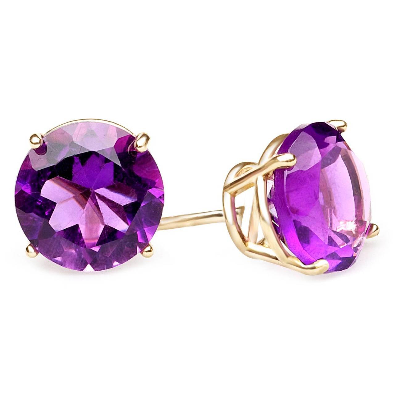 Tiny amethyst stud earrings Clearance