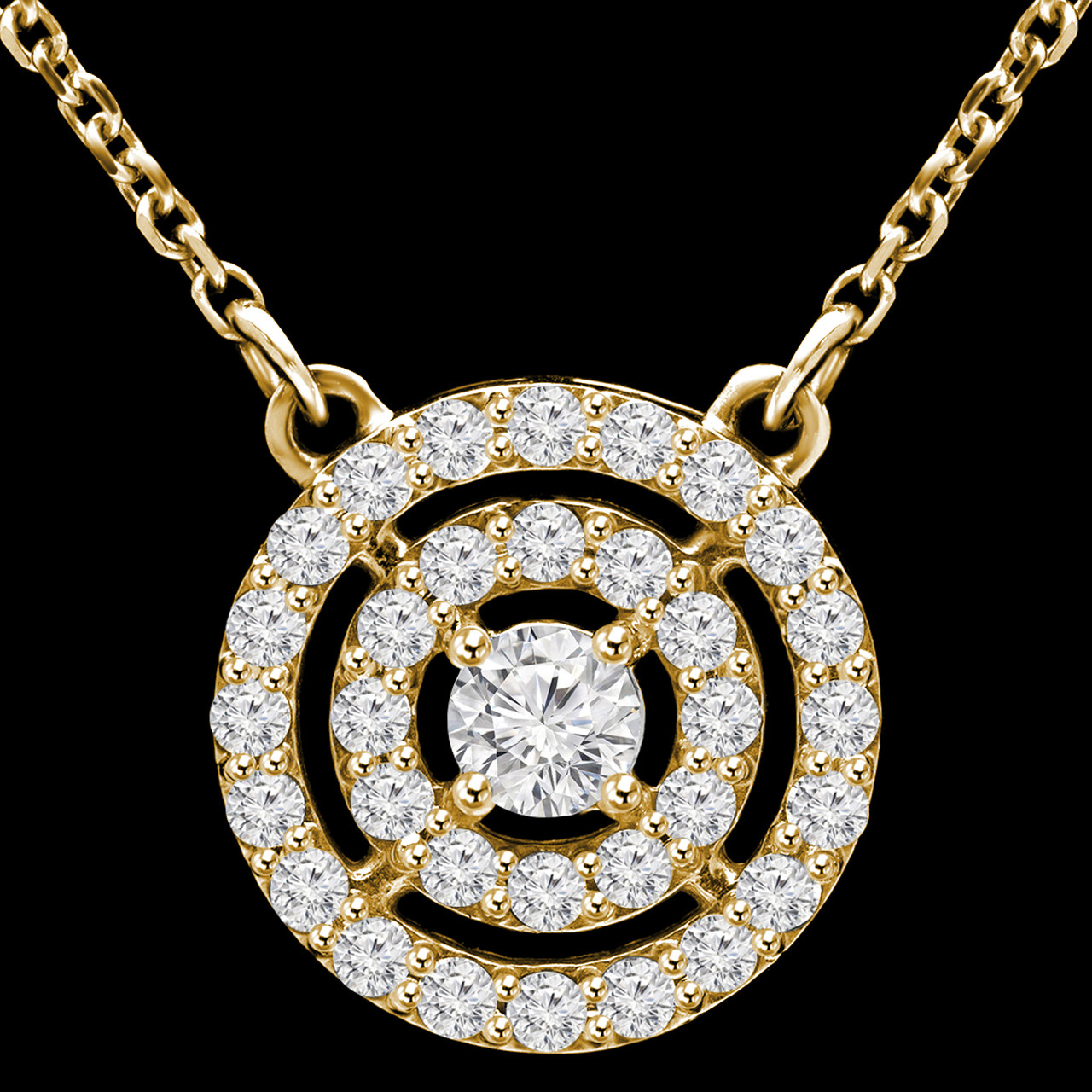Round cut necklace Clearance