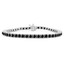 Round Cut Black Diamond Fashion Tennis Bracelet in White Gold - #MIR-B426-BLK-W