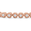 Round Cut Diamond Fashion Tennis Bracelet in Rose Gold - #MIR-B70-R