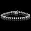 Round Cut Diamond Fashion Tennis Bracelet in White Gold - #MIR-B70-W