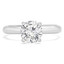 Round Cut Diamond Solitaire 4-Prong Engagement Ring in White Gold - #BONNIE-SMALL-W