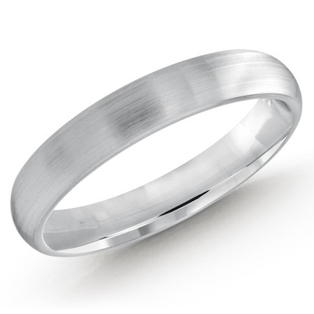 3 MM white gold high polish matching band (MDVB0529) - #MBJ-022W