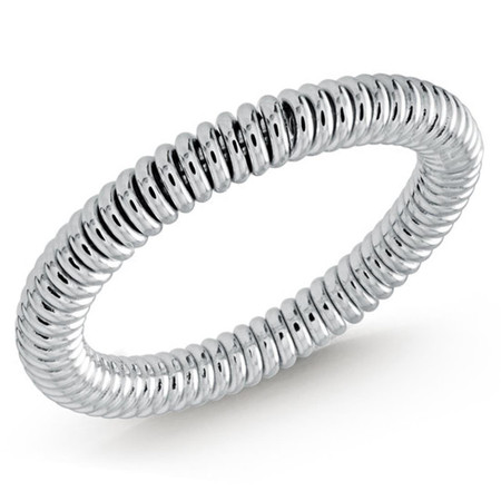 Men's 3 MM white gold twist band (MDVB0634) - #P-013C