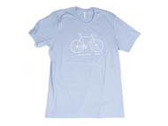 Wabi Cycles Light Blue T-Shirt - White Ink