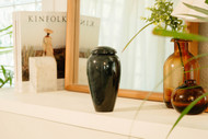 Black Marble Serenity Keepsake Urn For Ashes