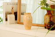 Teakwood Marble Serenity Keepsake Urn For Ashes