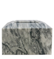 Contemporary Grey Marble Cremation Urn for Ashes - Full Size (Adult)