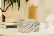 Contemporary Grey Marble Cremation Urn for Ashes - Full Size (Adult)