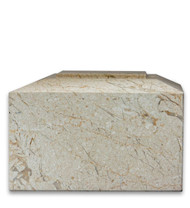 Contemporary Natural Beige Marble Urn For Ashes - Full Size (Adult)
Front VIew