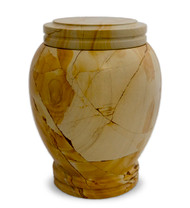 Everlasting Teakwood Marble Cremation Urn for Ashes - Full Size (Adult)