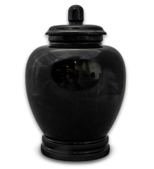 Eternal Classic Black Marble Urn For Ashes - Full Size (Adult)