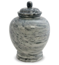 Eternal Cloud Grey Marble Urn For Ashes - Full Size (Adult)