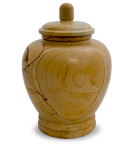 Eternal Classic Teakwood Marble Urn For Ashes - Full Size (Adult)