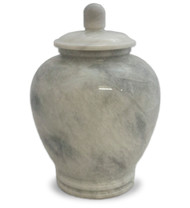 Eternal White Marble Cremation Urn For Ashes - Full Size (Adult)
