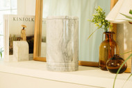 Toscano Cloud Grey Marble Urn For Ashes - Large