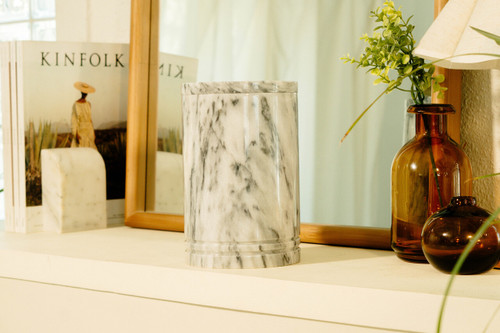 Medium Toscano Grey Marble Urn For Ashes