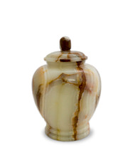 ETERNAL JADE GREEN ONYX KEEPSAKE URN FOR ASHES - SMALL