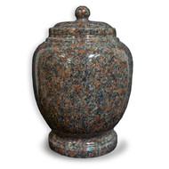Eternal Mahogany Granite Cremation Urn For Ashes - Full Size (Adult)