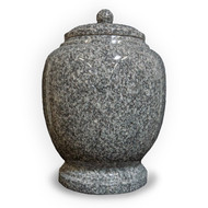 Eternal Cloud Grey Granite Cremation Urn For Ashes - Full Size (Adult)