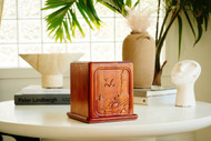 Mahogany Wood with Lighthouse Cremation Urn