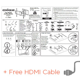 professional instructions are easy to understand so you can finish mounting your TV quickly