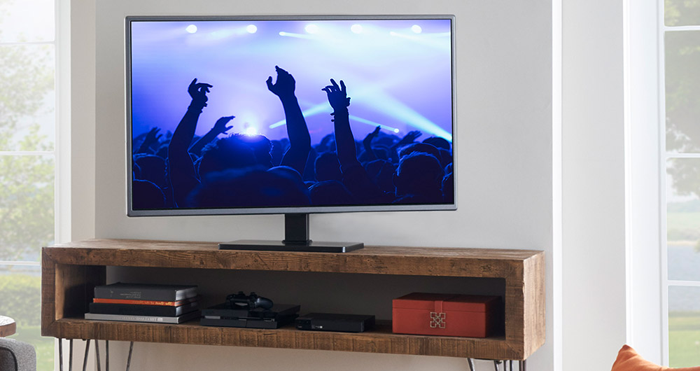 Can't mount you TV? Try upgrading the stand to improve stability, increase safety, and add swivel with height adjust